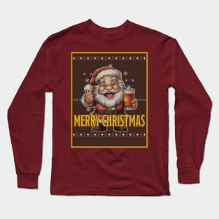 Drink Up Santa Long Sleeve T-Shirt